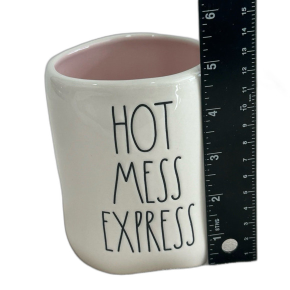 Rae Dunn Artisan Collection By Magenta “Hot Mess Express” Embossed Ceramic Mug - Picture 9 of 10